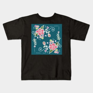 hand drawn floral design Kids T-Shirt